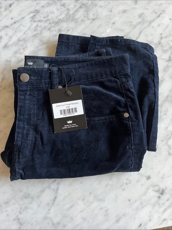 Under 510 Other - Under 5’10” Brand - Stretch Corduroy 5-Pocket Pants in Navy 33/28 NWT